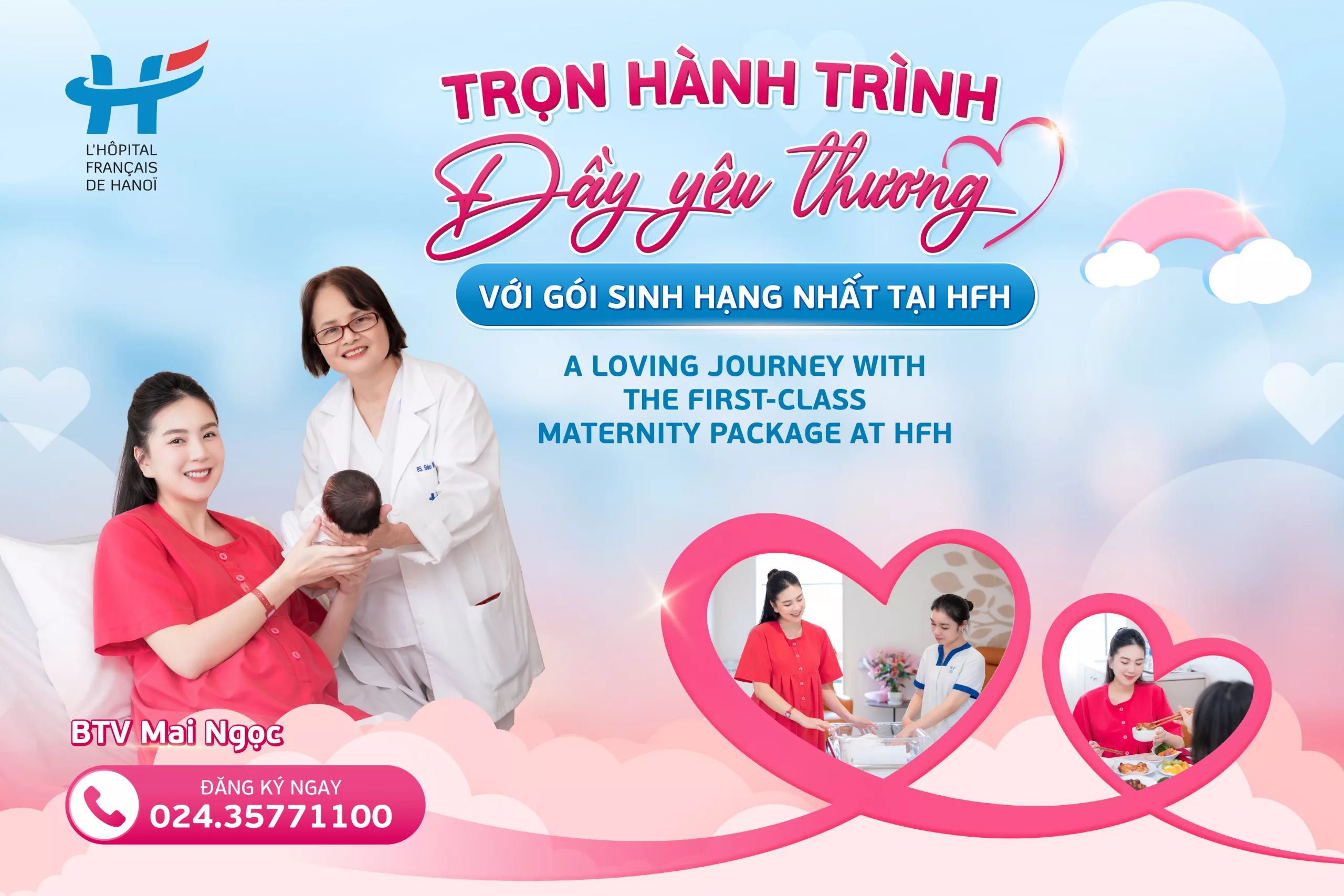 TRỌN HÀNH TRÌNH ĐẦY YÊU THƯƠNG VỚI GÓI SINH HẠNG NHẤT TẠI HFH